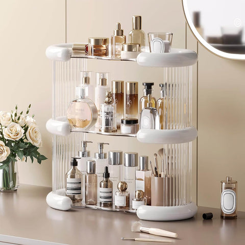3 Layers Space Saving Cosmetic Organizer Shelf