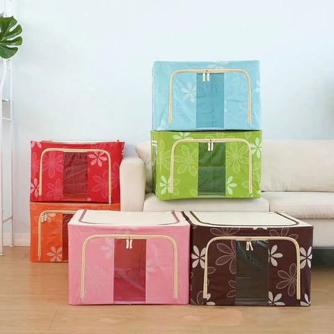 Premium Foldable Storage Box Organizer For Clothes 66 Ltr