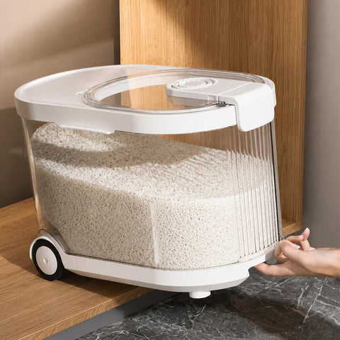 Smart Rice Storage Container with Measuring Cup