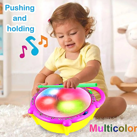 Musical Light Sound Flash Drum with Sticks