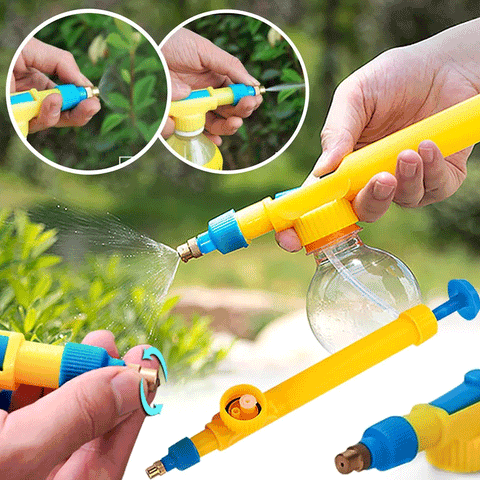 Garden Pressure Sprayer Pump  Adjustable Bottle Spray Nozzle