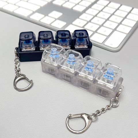 4 Key Mechanical Keyboard Switch Keychain Fidget Clicker