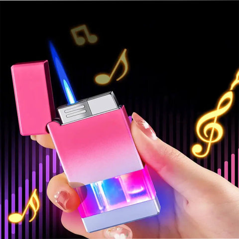Windproof gradient color gas lighter