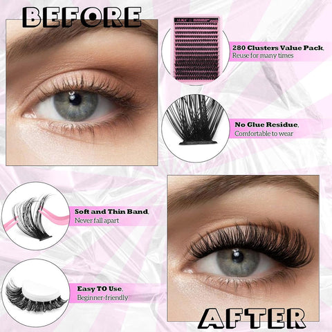 Premium Eyelash Extensions Kit - DIY