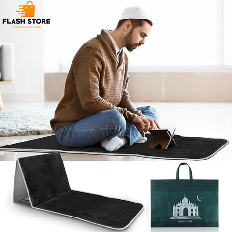Premium Quality Foldable Musallah Prayer Rug with Back Rest