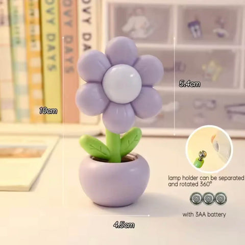 Mini LED Floral Vase Night Light