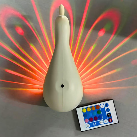 Rechargeable Peacock LED Night Light – Decorative Ambient Lamp