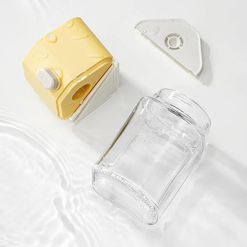 Dual Purpose Salt & Pepper Spice Bottle Glass Seasoning Jar