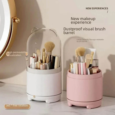 Rotating Makeup Brush Organizer
