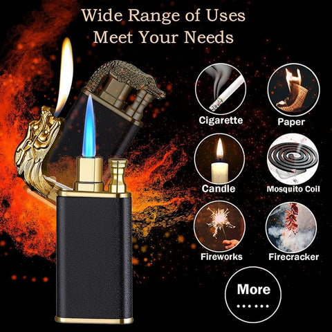 Eagle Head Double Flame Lighter Metal Torch Design