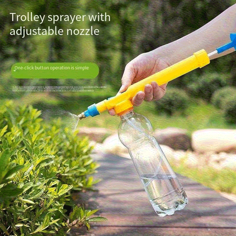 Garden Pressure Sprayer Pump  Adjustable Bottle Spray Nozzle