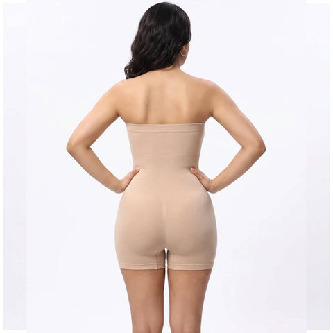 Full Body Strapless Tummy Control Shaper – Beige