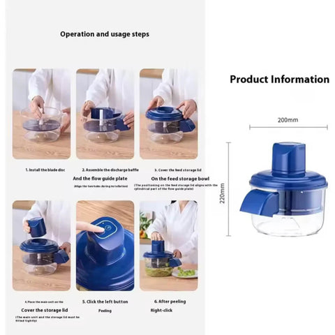 Automatic Portable Rechargeable Vegetable & Fruit Peeler