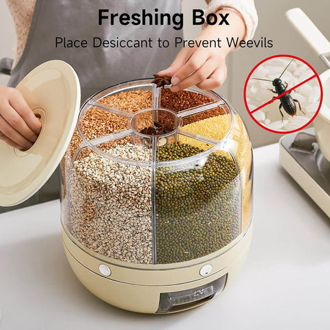 360° Rotatable 6-in-1 Grain Dispenser