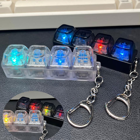 4 Key Mechanical Keyboard Switch Keychain Fidget Clicker