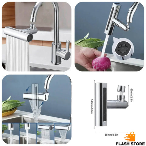 4 Modes Faucet Waterfall Outlet Splash