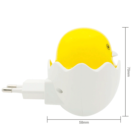 Cute Yellow Duck Led Night Light  Remote Control