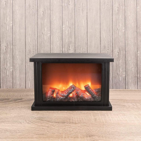LED Decorative Fireplace with Realistic Flame