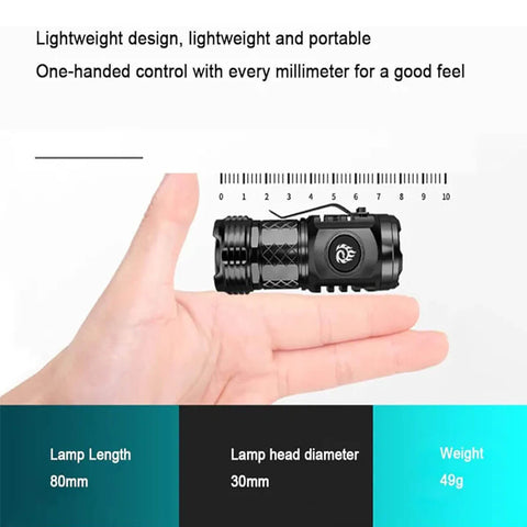 Portable Three-Eye Flashlight