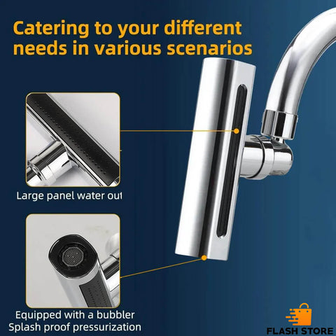 4 Modes Faucet Waterfall Outlet Splash