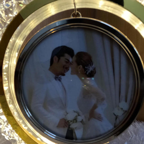 LED Crystal Moon Photo Frame