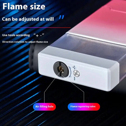 Windproof gradient color gas lighter