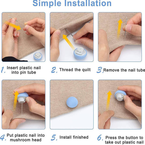 Bedsheet And Quilt Fixing Clips (4pcs)