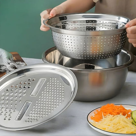 Colander with Grater Multi Function Kitchen Strainer