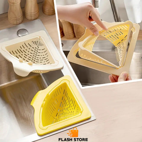 Premium Magnetic Corner Sink Drain Basket Kitchen Strainer