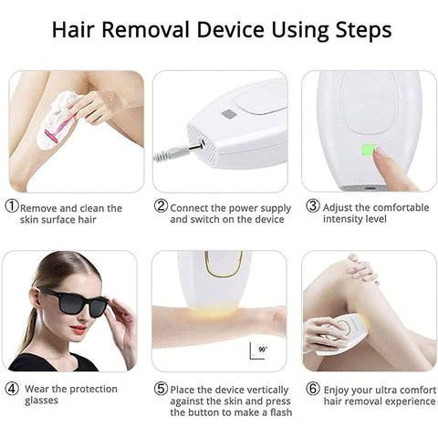 Portable IPL Laser Hair Removal Device
