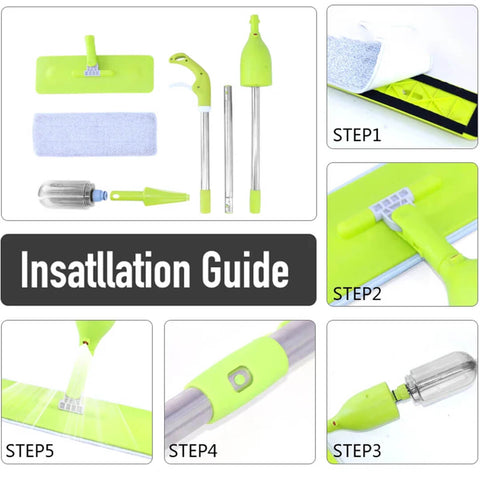 Premium Microfiber Water Spray Mop