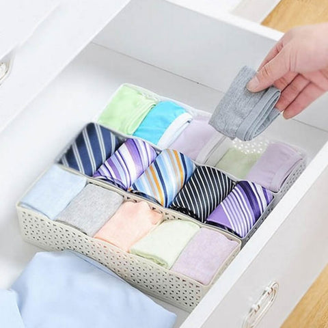 Socks Organizer 5 Grid Storage Basket