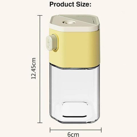 Dual Purpose Salt & Pepper Spice Bottle Glass Seasoning Jar
