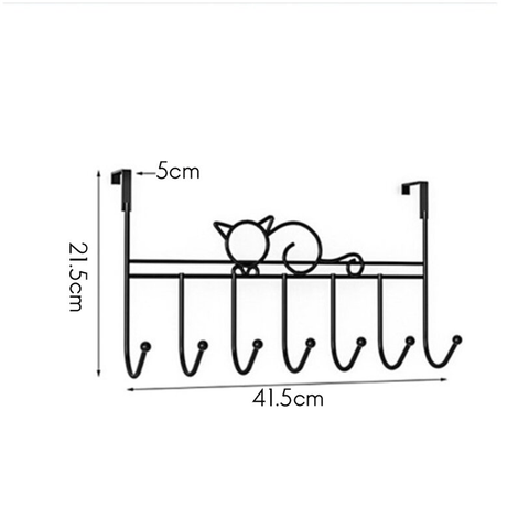 Cat Design Over The Door Hanger Rack
