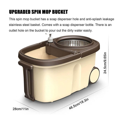 Spin Mop Bucket With Wheels