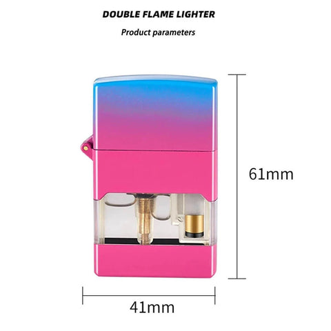 Windproof gradient color gas lighter