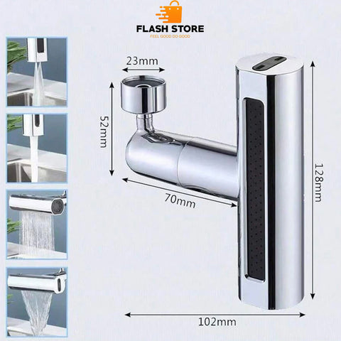4 Modes Faucet Waterfall Outlet Splash