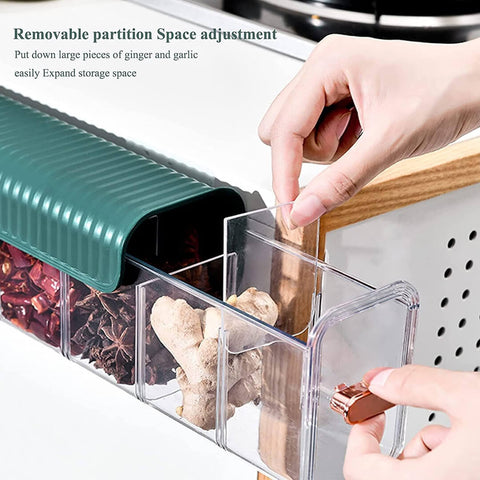 6 Grid Transparent Wall Closet Organizer