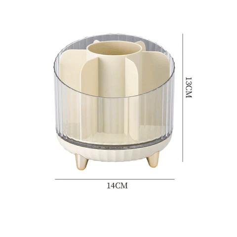 Rotating Desktop Makeup Brushes Organizer