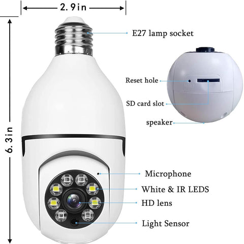 360° Panoramic Bulb Camera