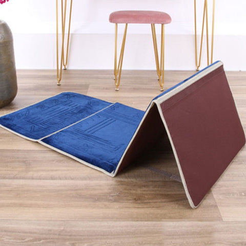 Premium Quality Foldable Musallah Prayer Rug with Back Rest