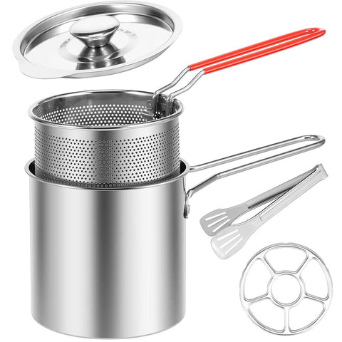 Deep Frying Pot Stainless Steel