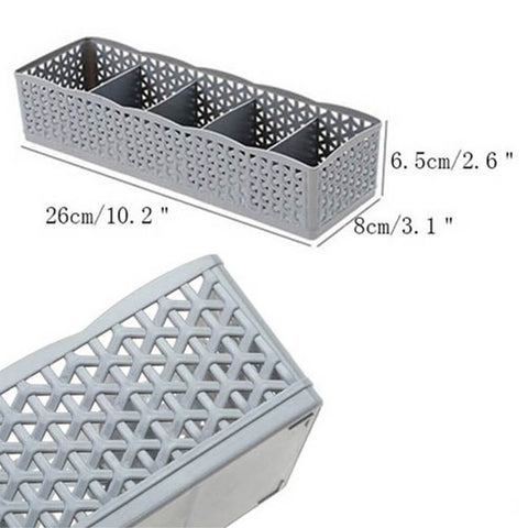 Socks Organizer 5 Grid Storage Basket