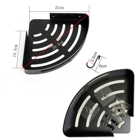 Bathroom Corner Shelf Organizer With Hook