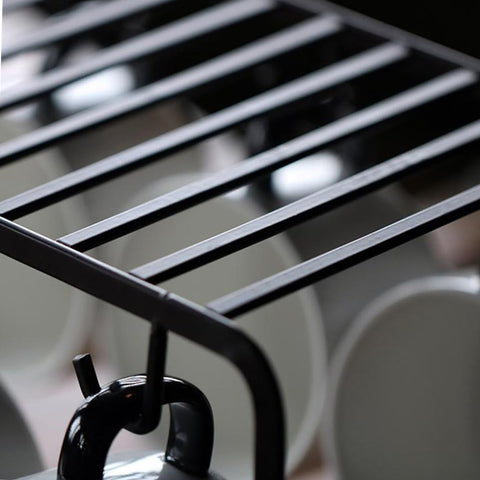 6 Hooks Iron Coffee Rack Organizer