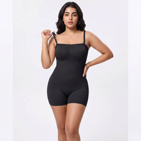 Full Body Strapless Tummy Control Shaper – Black