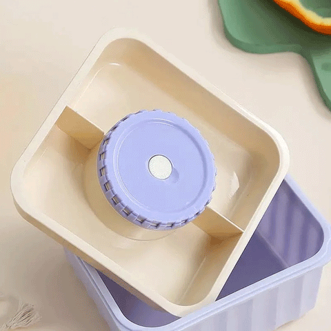 Bento Lunch Box with 3 Compartments | Leakproof Microwave Safe