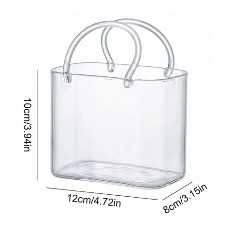 Aesthetic Glass Handbag Sipper Cup with Straw