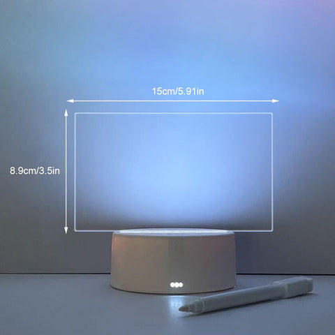 LED Night Light Note Board With Pen