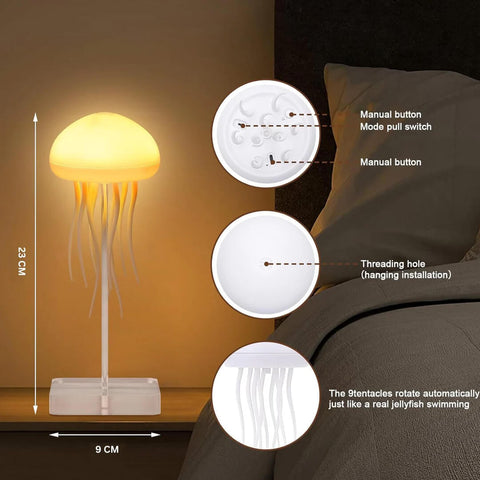 Rechargeable LED Jellyfish Desk Lamp